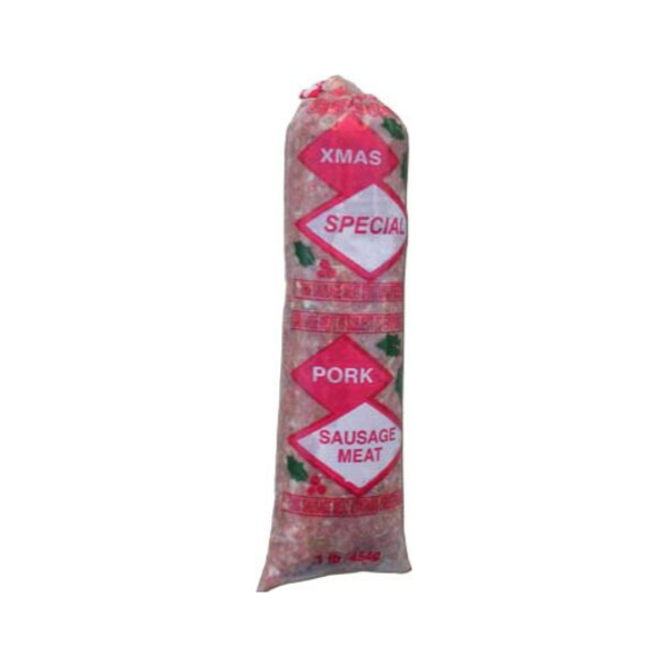 1lb Christmas Sausage Meat Sleeves